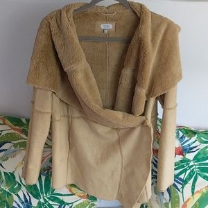 Tobi size small petite faux suede jacket